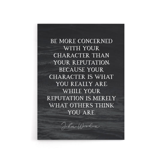 Basketball Quote John Wooden Character Canvas Wall Art Print