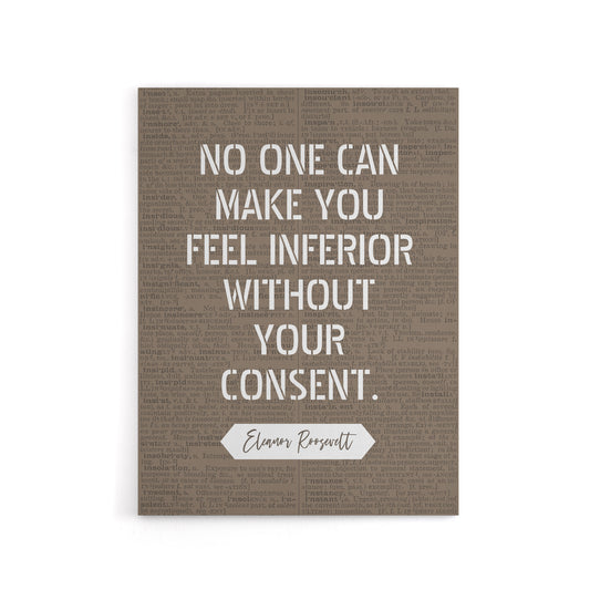 Inspirational Quote Eleanor Roosevelt Canvas Wall Art Print