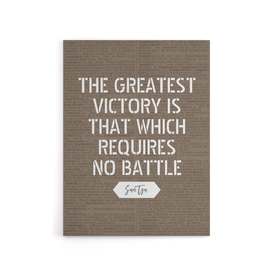 Inspirational Quote Sun Tzu Canvas Wall Art Print