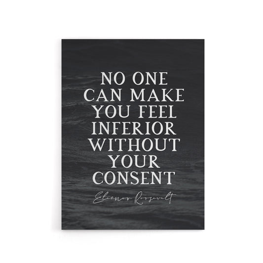Eleanor Roosevelt Slate Quote Canvas Wall Art Print
