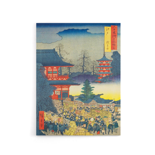 Asakusa Fair Edo Province Canvas Japanese Wall Art