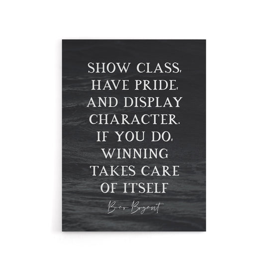 Slate Quote Winning Bear Bryant Canvas Wall Art Print