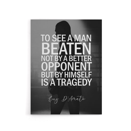 Sport Quote Boxing Manager Cus D'Amato Canvas Wall Art Print