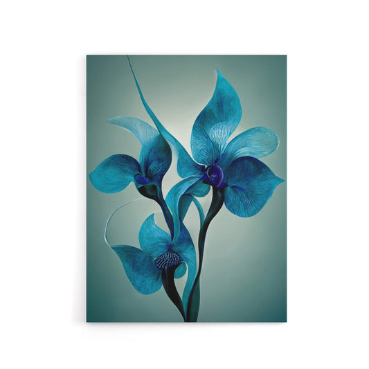 Elegant Orchid Flowers Floral Canvas Wall Art Print