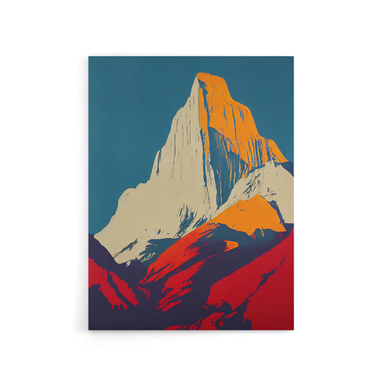 El Capitan Rock Yosemite Pop Art Canvas Wall Art Print