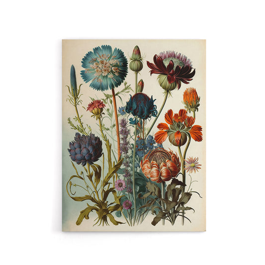 Ernst Haeckel Inspired Vintage Botanical Canvas Wall Art Print