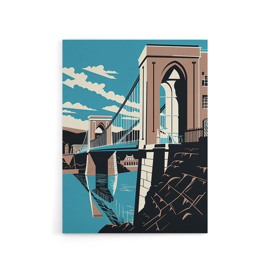 Clifton Suspension Bridge Modern Canvas Wall Art Print