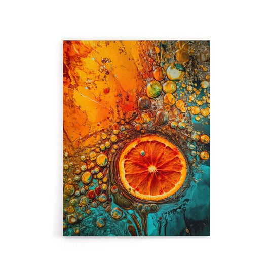 Dried Fruit Slice Abstract Kitchen Decor Canvas Wall Art Print