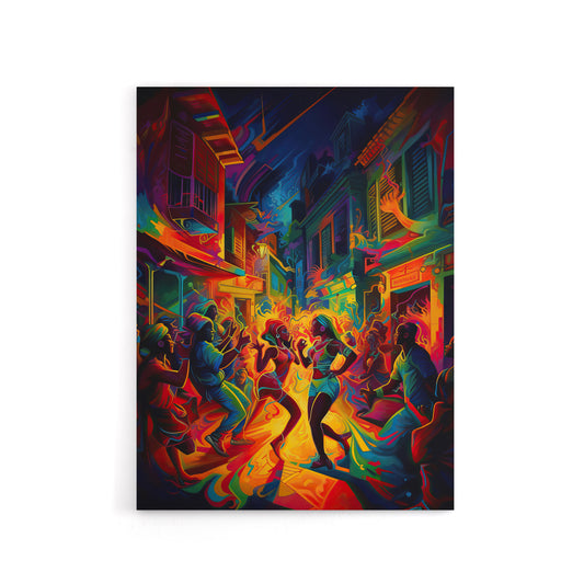 Reggaeton Music Urban Street Dance Canvas Wall Art Print