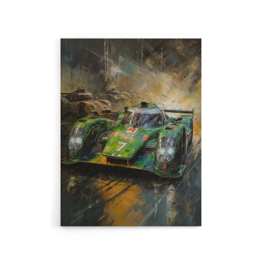 Futuristic Motorsport Car Racing Canvas Wall Art Print