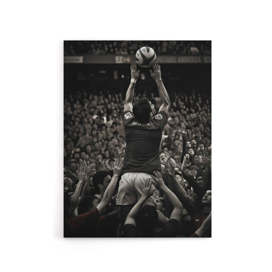 Rugby Sport Lineout Catch Canvas Wall Art Print