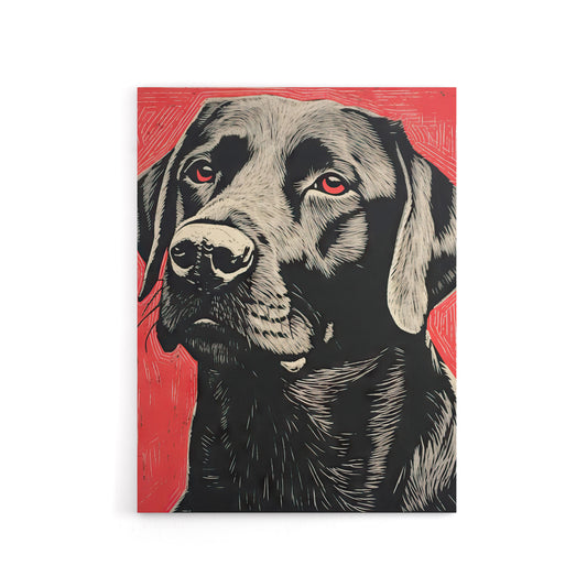 Labrador Dog Lab Pet Portrait Canvas Wall Art Print