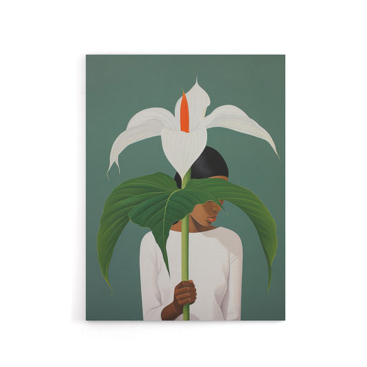 Giant Peace Lily Plant Lover Canvas Wall Art Print