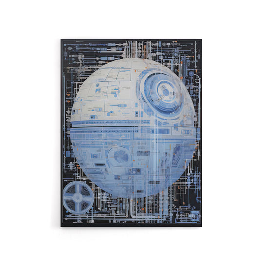 Dark Side Engineering Death Star Canvas Wall Art Print