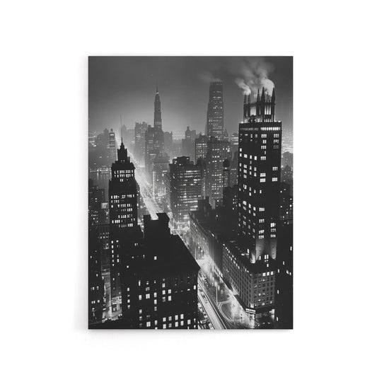 Gotham City Cityscape Concept Art Canvas Wall Art Print
