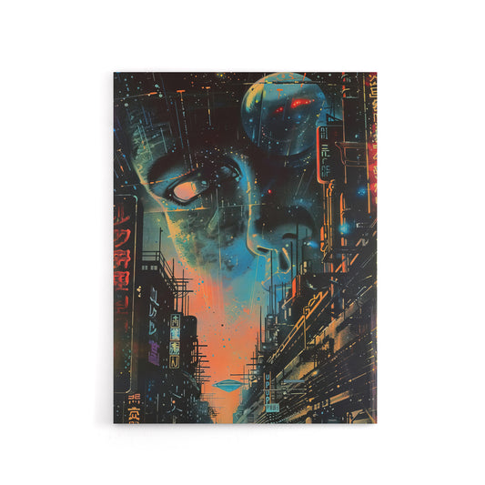 Japanese Sci Fi City Tokyo Japan Canvas Wall Art Print