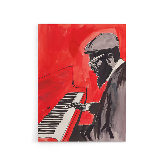 Thelonious Monk Jazz Piano Music Canvas Wall Art Print