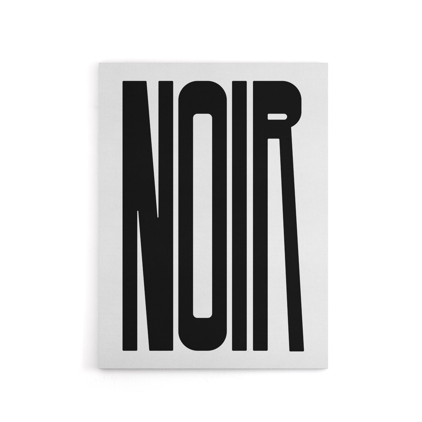 Noir Word Modern Bold Graphic Minimalism Canvas Wall Art Print