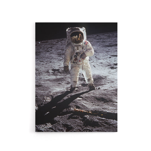Apollo 11 Moon Landing Astronaut Buzz Aldrin Canvas Wall Art Print