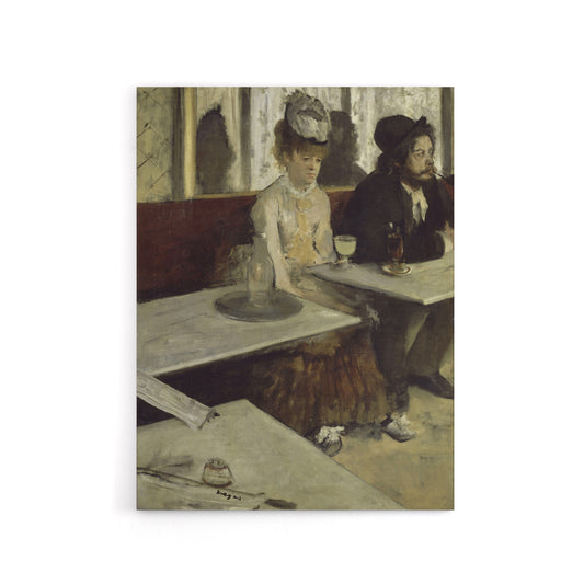 Edgar Degas Absinthe In A Cafe Canvas Wall Art Print