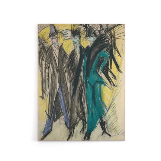 Ernst Ludwig Kirchner Berlin Street Canvas Wall Art Print