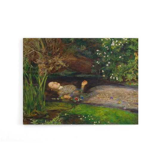 John Everett Millais Ophelia Cropped Canvas Wall Art Print
