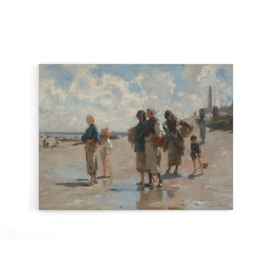 John Singer Sargent Fishing For Oysters Canvas Wall Art Print