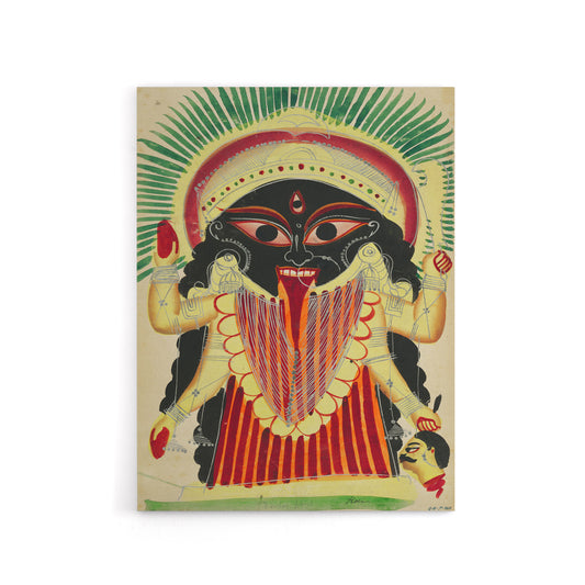 Hinduism Deity Indian Goddess of War Kali Canvas Wall Art Print