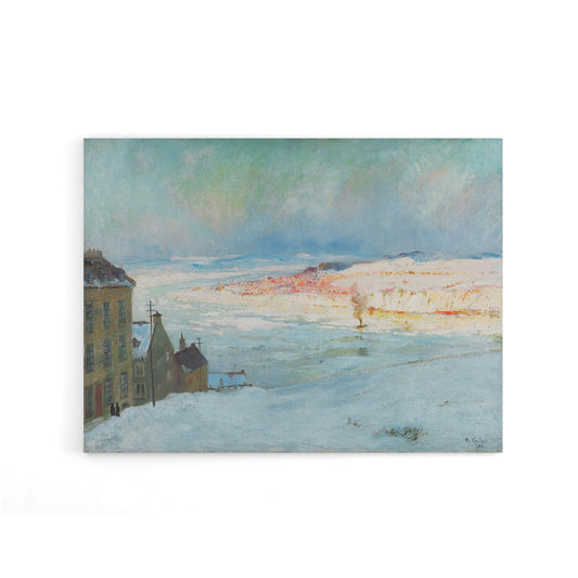 Maurice Cullen Levis From Quebec Canvas Wall Art Print