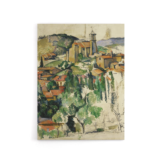 Paul Cezanne The Village Of Gardanne Canvas Wall Art Print