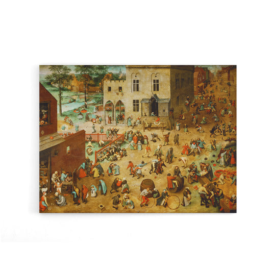 Pieter Bruegel The Elder Childrens Games Canvas Wall Art Print