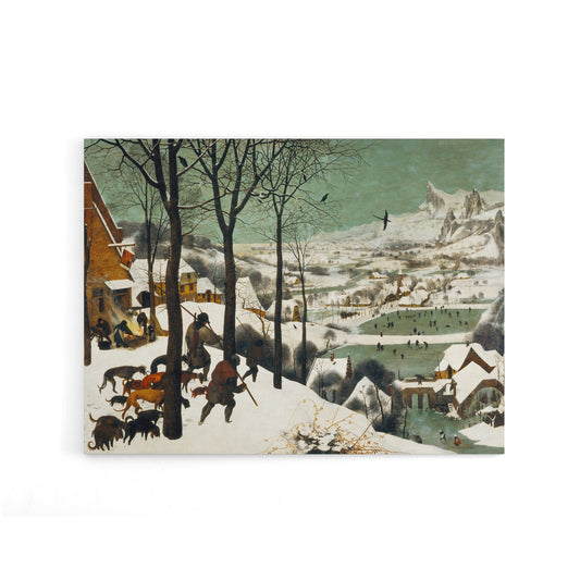 Pieter Bruegel The Elder Hunters In Snow Canvas Wall Art Print