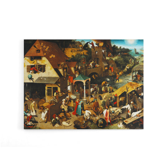 Pieter Bruegel The Elder Dutch Proverbs Canvas Wall Art Print