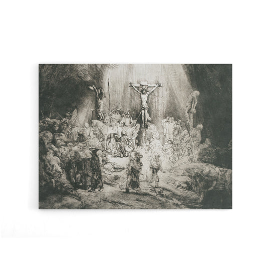 Rembrandt The Three Crosses Canvas Wall Art Print