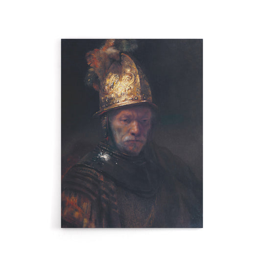 Rembrandt The Man With Golden Helmet Canvas Wall Art Print