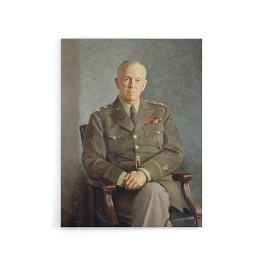 Thomas Edgar Stephens George C Marshall Canvas Wall Art Print