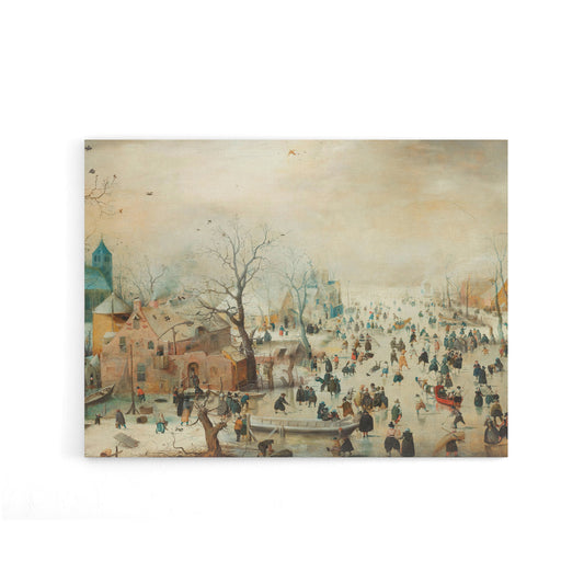 Avercamp Winter Landscape With Skaters Canvas Wall Art Print