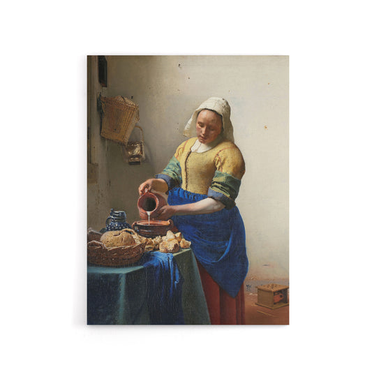 Johannes Vermeer The Milkmaid Canvas Wall Art Print