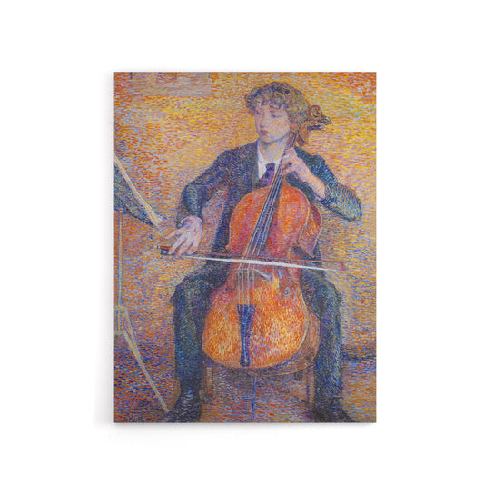Koster Young Man Playing Cello 1910 Canvas Wall Art Print
