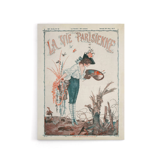 La Vie Parisienne Spring 1917 WW1 Trench Canvas Wall Art Print