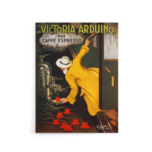 Cappiello Coffee Victoria Arduino French Ad Canvas Wall Art Print