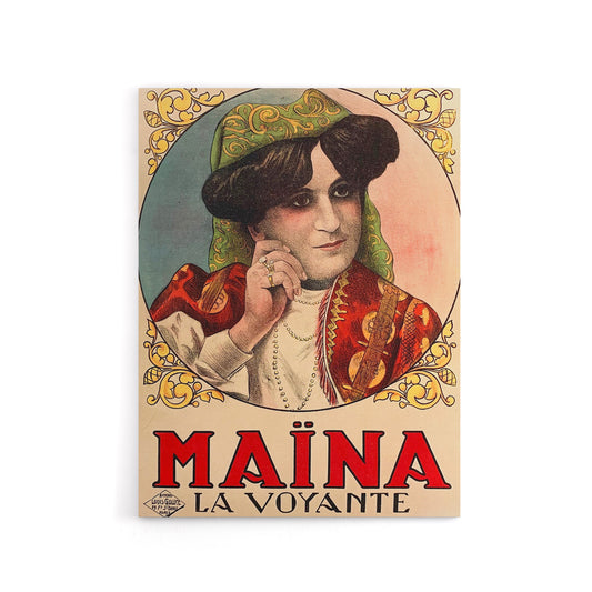 Galice 1930 Advert Maina Seer Voyante Canvas Wall Art Print