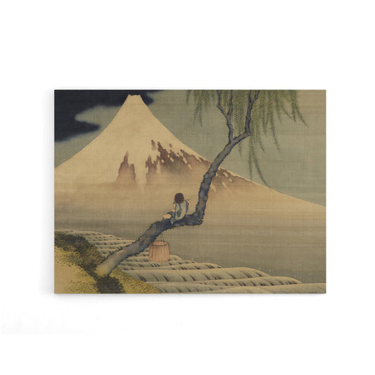 Hokusai Boy Viewing Mount Fuji Canvas Japanese Wall Art