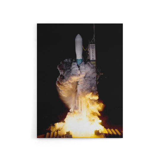 NASA Kepler Telescope Delta Rocket Launch Canvas Wall Art Print
