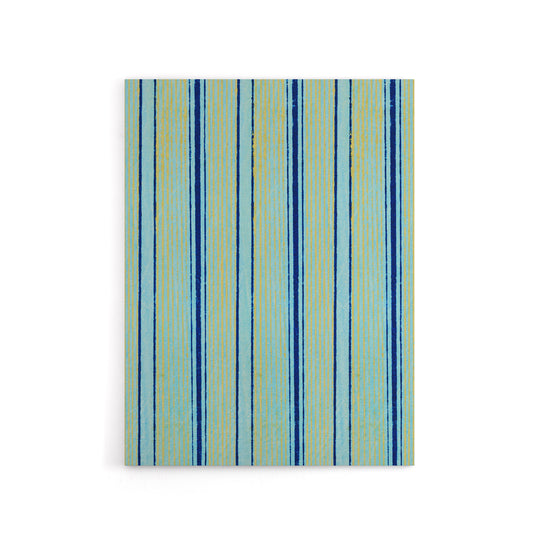 Blue Stripes Vintage Pattern Canvas Wall Art Print Furuya Korin