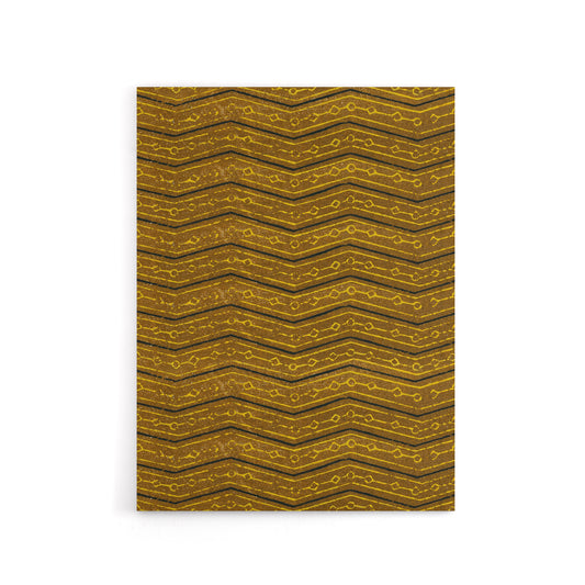 Zigzag Geometric Textile Pattern Canvas Wall Art Print Korin