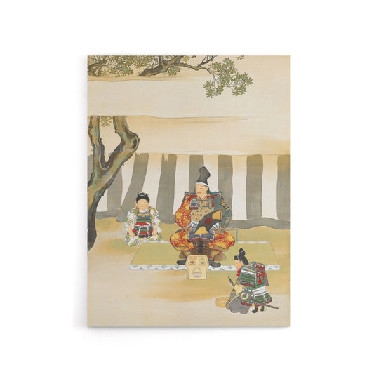 Kusunoki Masashige Before Battle Canvas Wall Art Print Sekka