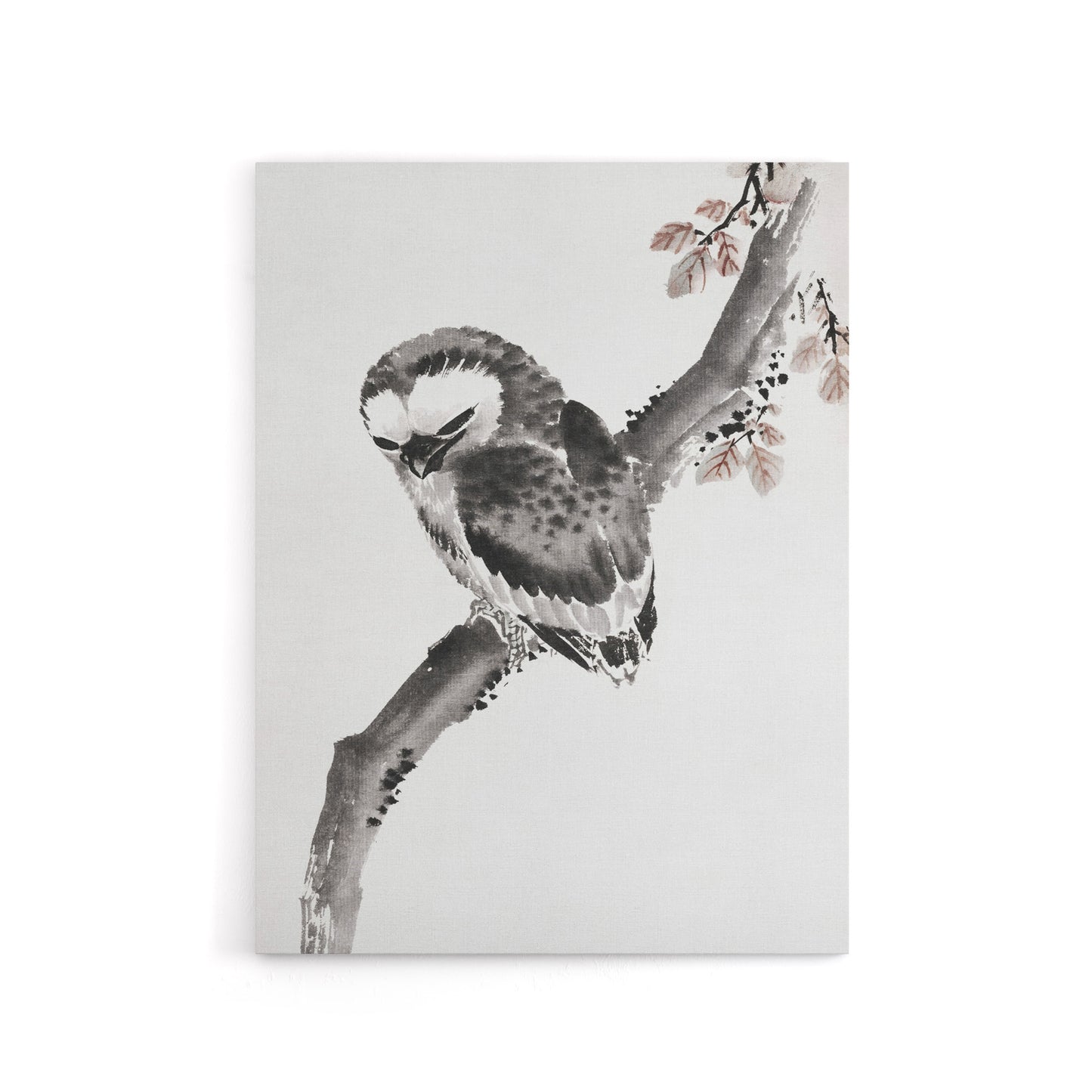 Owl 1841 Album Of Sketches Canvas Wall Art Print Hokusai