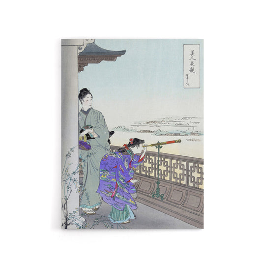 Beauties Flowers Series Binoculars Canvas Wall Art Print Gekko