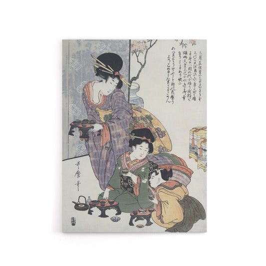 Hinamatsuri Festival Girls Day Canvas Wall Art Print Kitagawa